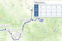 MapFan、検索ルート沿いの天気予報を一覧表示する新機能　ラボサイトにて公開 画像