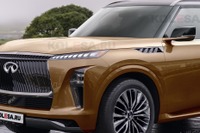 インフィニティの最上級SUV『QX80』、公開間近の次期型デザインを完全プレビュー！ 画像