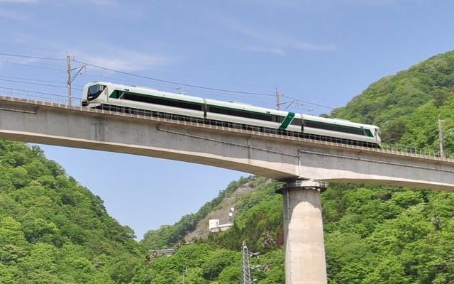 東武が来春導入する予定の新型特急が野岩鉄道や会津鉄道にも乗り入れることが決まった。画像は500系の走行イメージ。