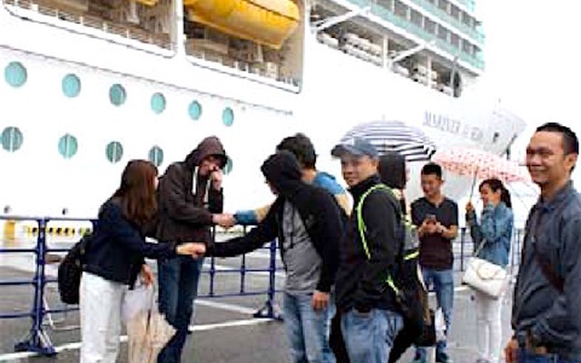 名古屋港金城埠頭でのクルーズ船歓迎イベント（参考画像）