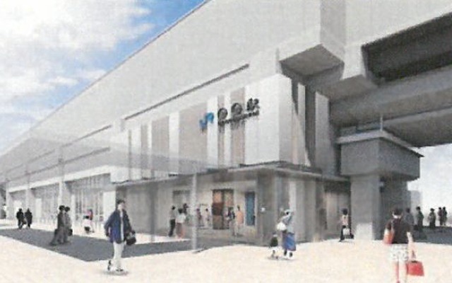 おおさか東線JR長瀬～新加美間に設けられる新駅のイメージ。2018年春の開業を予定している。