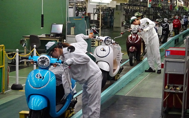 ホンダ 熊本製作所 ジョルノ生産ライン（参考画像）