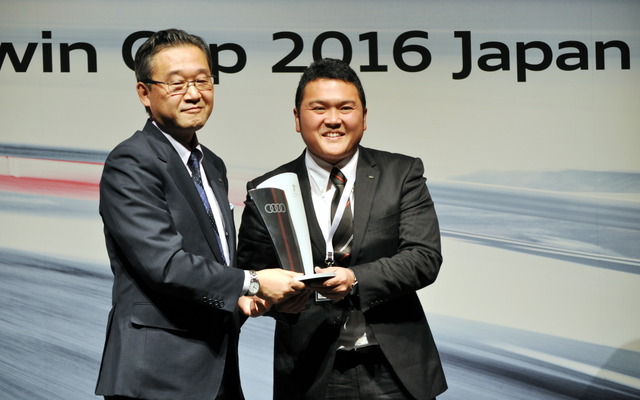 全世界のアウディディーラーが技術を競う「Audi Twin Cup」。2年連続で世界大会出場を決めたAudi熊本の大磧数敏氏