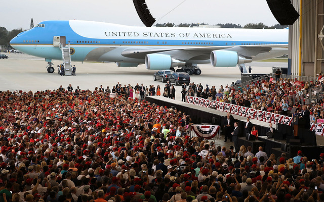 フロリダを訪れたトランプ大統領（2月18日）　(c) Getty Images