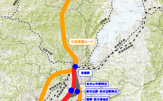 資料「北陸新幹線京都・新大阪間のルートに係る調査について」