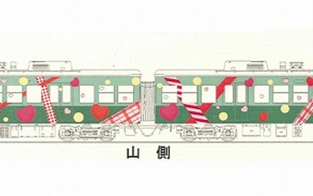 京阪電鉄・ラッピング電車「スウィートトレイン2013」号