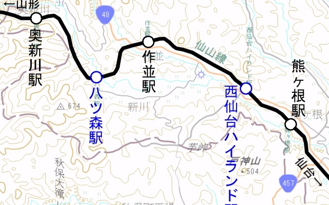 3月14日をもって廃止される、仙山線の西仙台ハイランド駅と八ツ森駅。両駅とも臨時駅だが、最近は使用されていなかった。