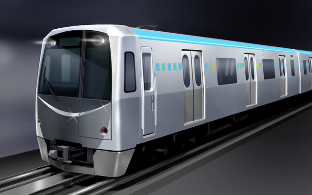 東西線に導入される2000系電車のイメージ。4両編成15本が2015年の開業までに製造される予定。