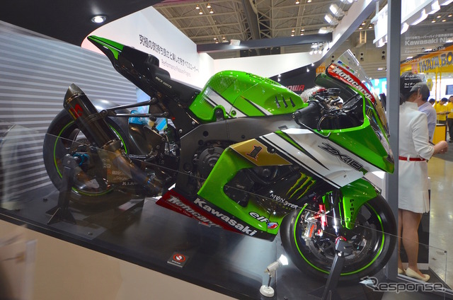 スーパーバイク世界選手権（WSBK）でシリーズチャンピオンに輝いたカワサキNinja ZX-10R。