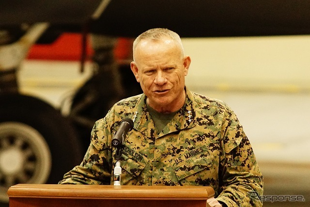 沖縄における米4軍（海兵隊、陸軍、空軍、海軍）の地域調整官、ローレンス・ニコルソン中将。