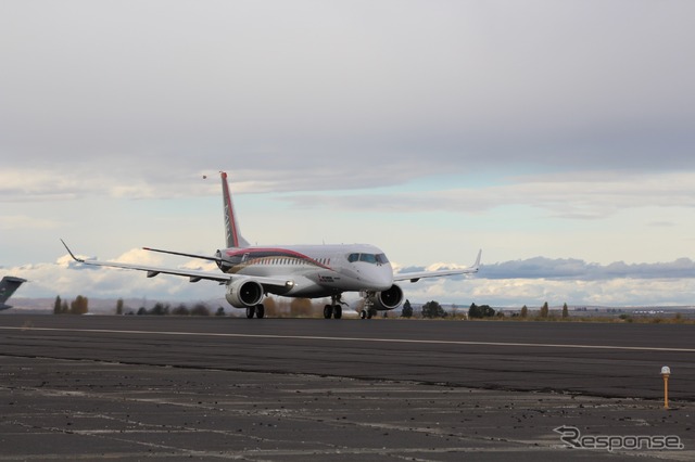 MRJ（グラント・カウンティ空港）　〈写真提供　三菱航空機〉