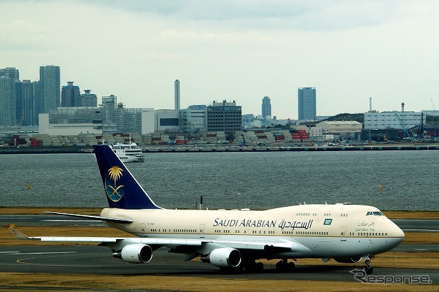サウジアラビアの国営企業、サウディア航空が所有するVIP専用機。