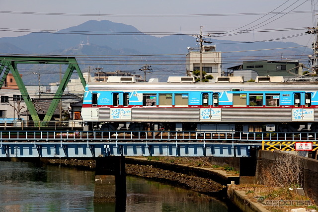 静岡鉄道の静岡清水線で現在運用されている1000形。同線への新型車両の導入は約40年ぶりになる。