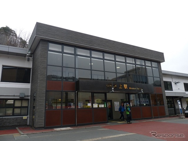 スタンプはフリー切符「ぐんまワンデー世界遺産パス」の範囲内に設置される。写真はスタンプが設置されるJR東日本の水上駅。