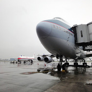 キャセイパシフィック航空B747旅客機の最終運航（羽田→香港、10月1日）を担ったB-HUJ機