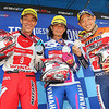 日本代表ライダー、左から小川友幸、黒山健一、藤波貴久