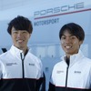 ポルシェジャパンジュニアドライバー、石坂瑞基(左）、大草りき(右）