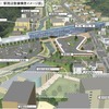（仮称）新小樽駅の周辺整備イメージ。開業後は中心部の小樽駅とのアクセスも注目される。