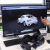 3D CADシステムCATIAに取り込まれた車両の3Dモデル。VRレビュー、操作も可能