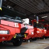 セントレアは8種類10両の消防車を配備