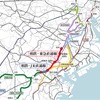 相鉄・JR直通線と相鉄・東急直通線の位置。今回、相鉄・JR直通線の開業予定時期が正式に2018年度内に変更された。