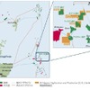 JX開発が原油の生産を開始したキヌール油田の鉱区位置図