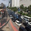 ジャカルタ市内の渋滞風景