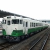 5月30日のダイヤ改正にあわせ、陸羽東線と石巻線の列車は全てキハ110系に置き換えられ、キハ40・48形の運用が消滅する。写真はキハ48形。