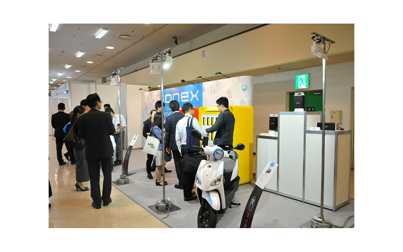 EVS31、キムコの出展ブース。