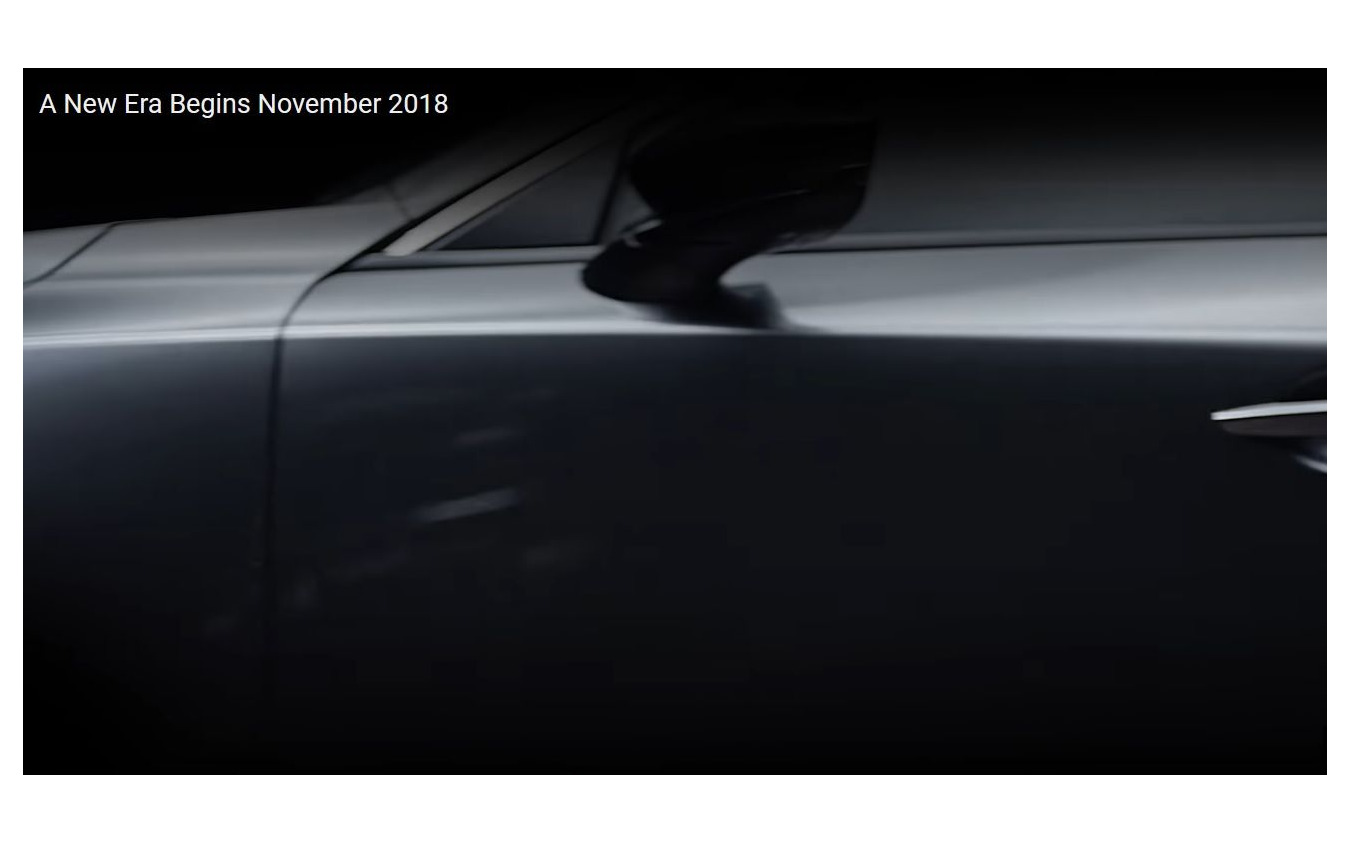 マツダの新型車のティザーイメージ