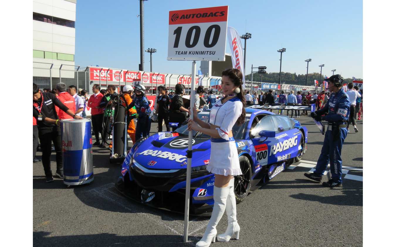 #100 NSXは予選2位から決勝3位に。