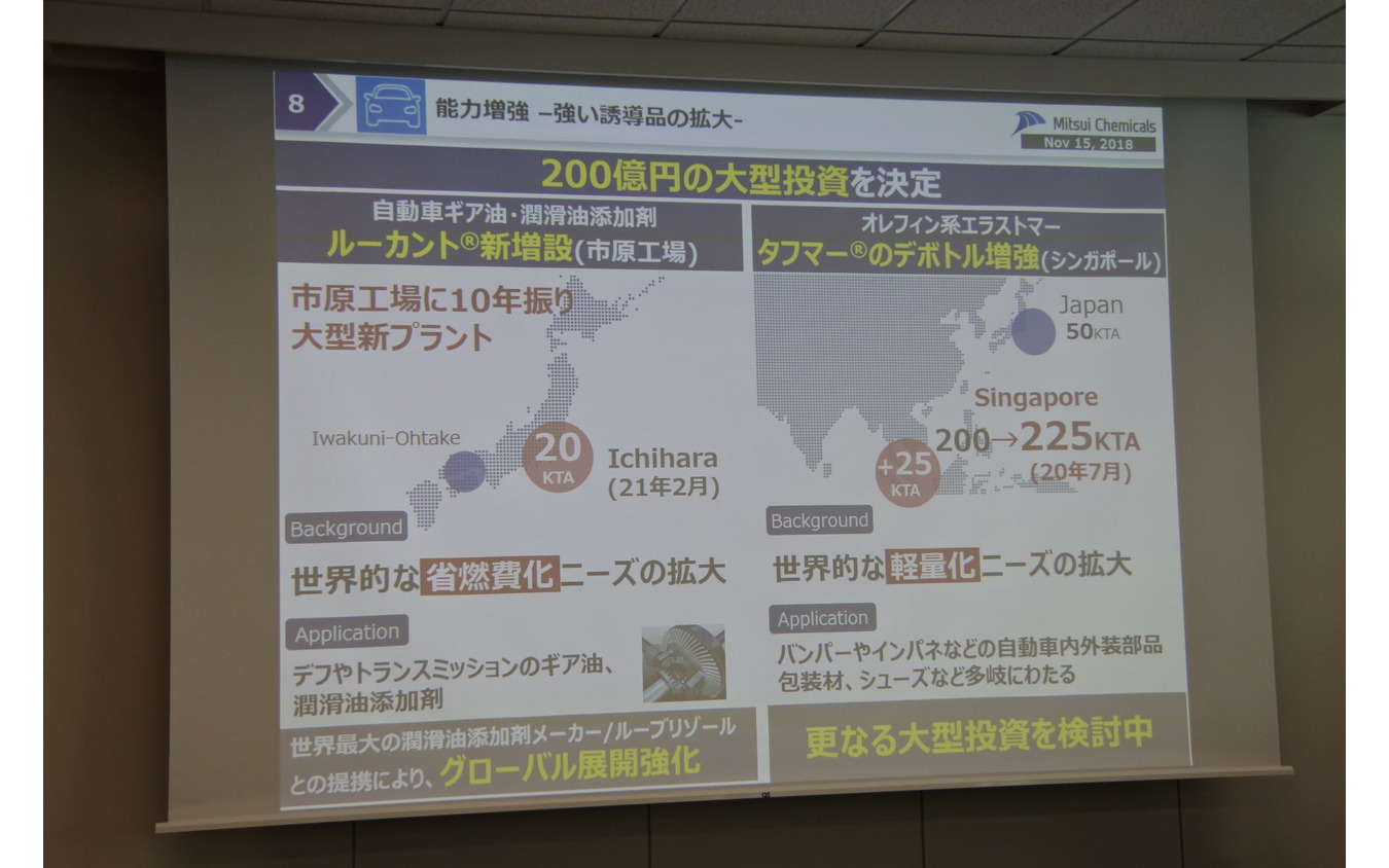 三井化学 経営概況説明会