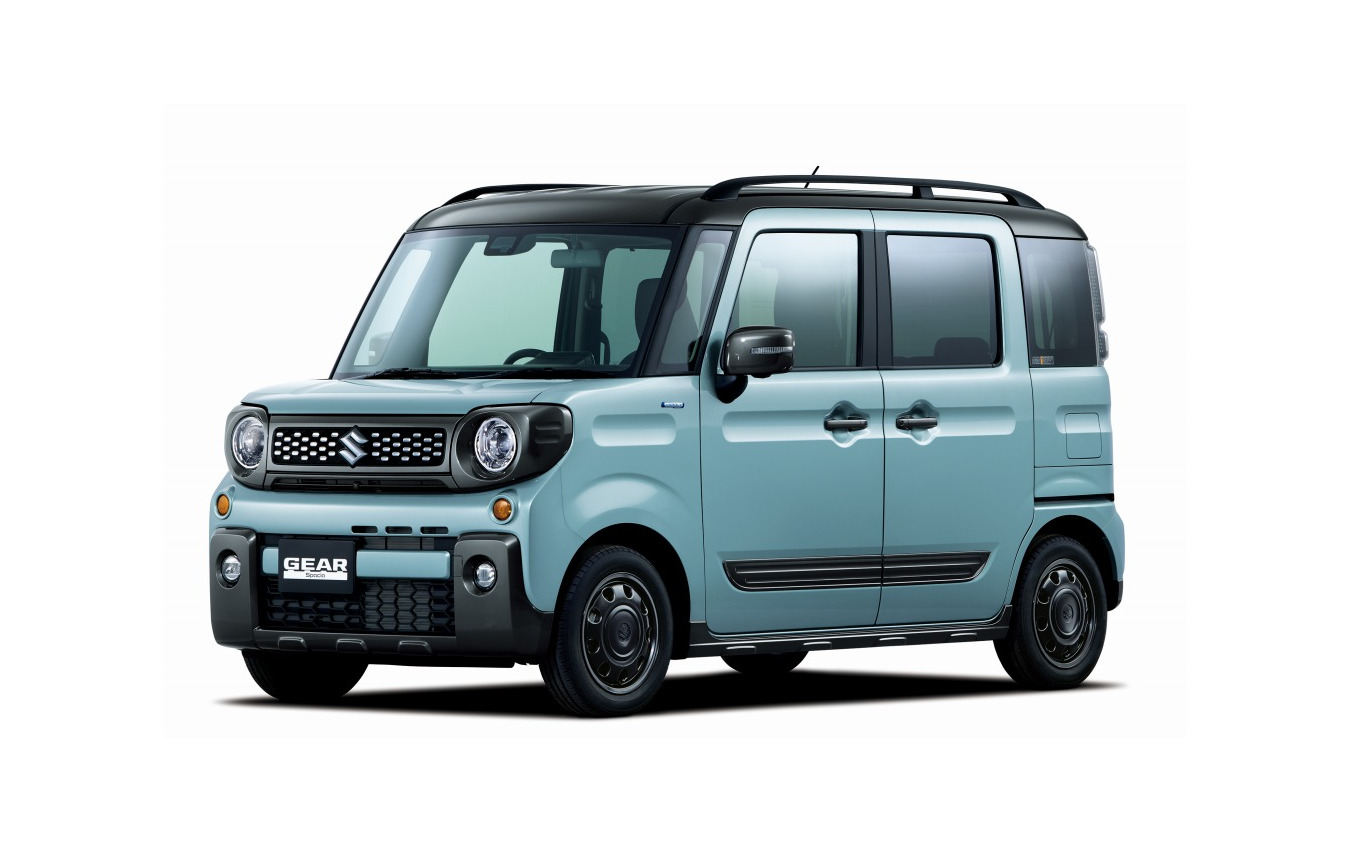 スズキ スペーシア ギア ハイブリッド XZハイブリッド XZターボ 全方位モニター用カメラパッケージ装着車(オフブルーメタリック ガンメタリック2トーンルーフ)