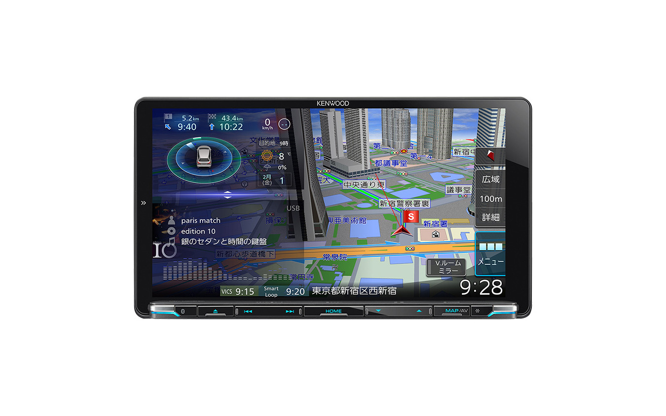 KENWOOD 彩速ナビ 9V型HDパネル MDV-M906HDL