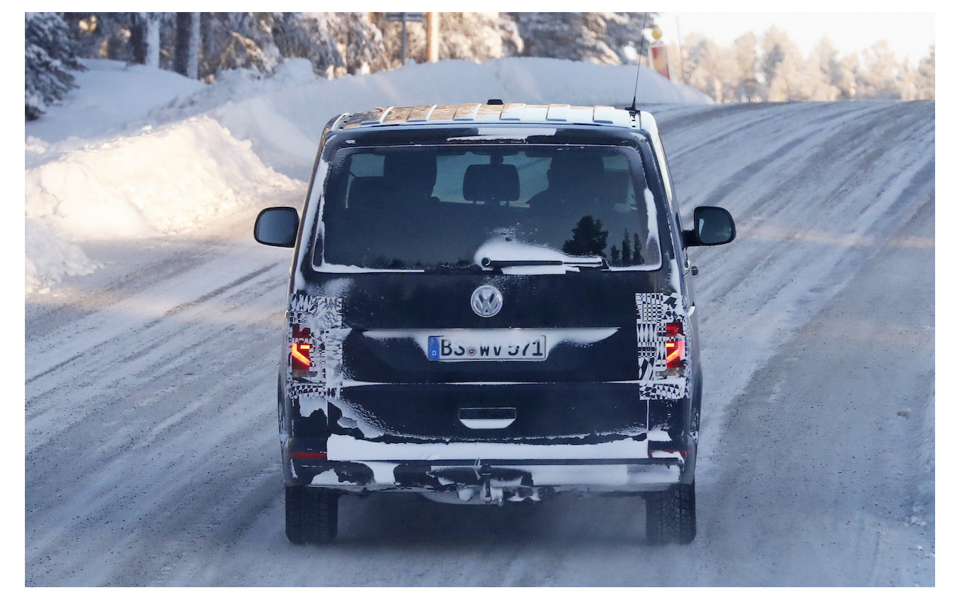 VW T6 改良新型 スクープ写真