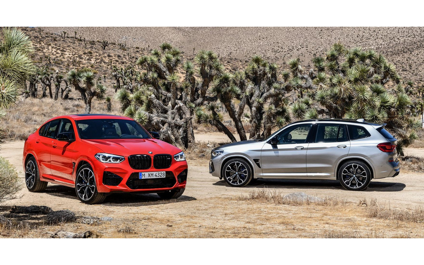 BMW X4M コンペティション（左）とBMW X3M コンペティション（右）