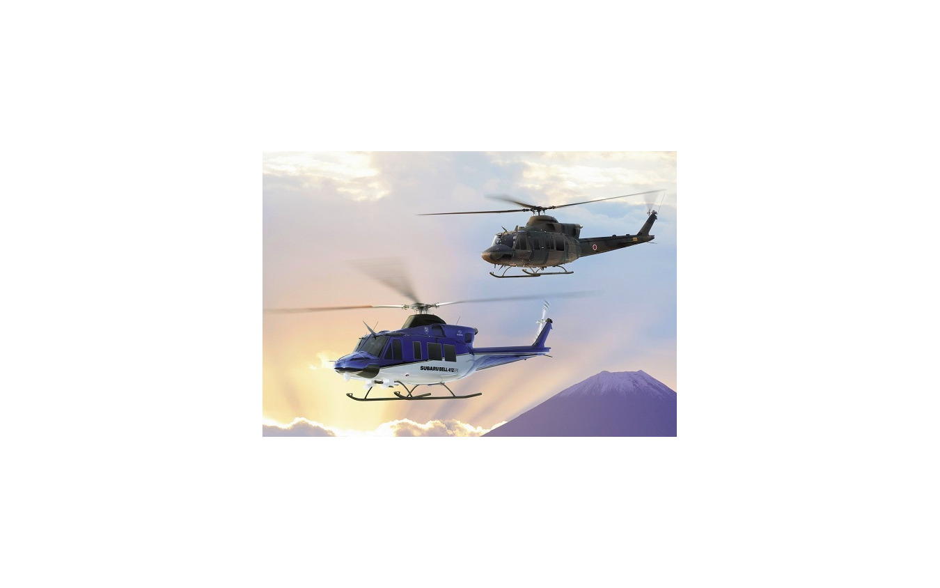 SUBARU BELL 412EPX(左)と陸上自衛隊新多用途ヘリコプター(イメージ)