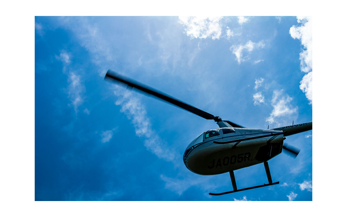 ヘリコプター直行便サービス（イメージ）