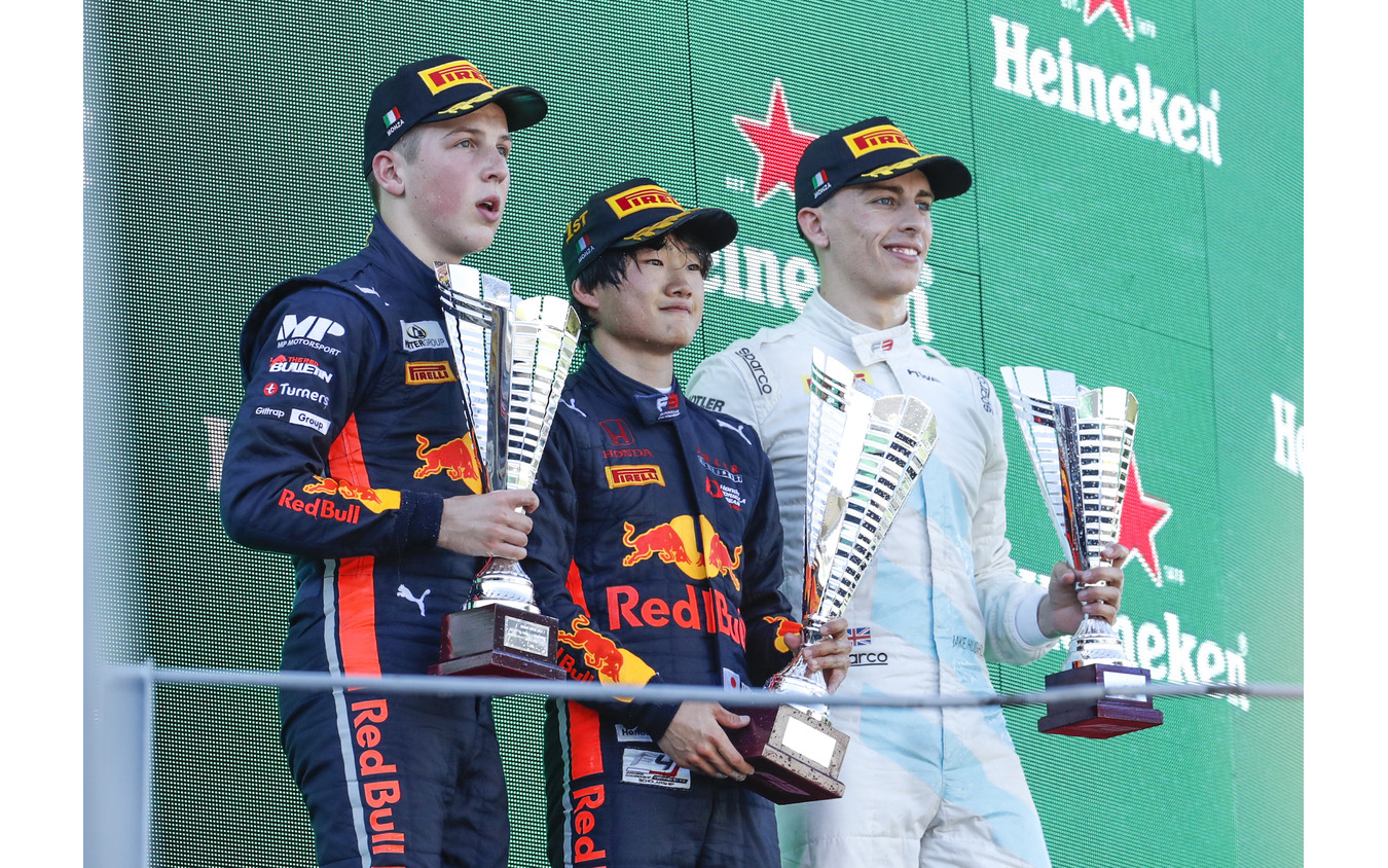 F1イタリアgp併催レースでホンダ系ドライバーが好成績 F3角田裕毅が初優勝 F2松下信治も勝利 レスポンス Response Jp