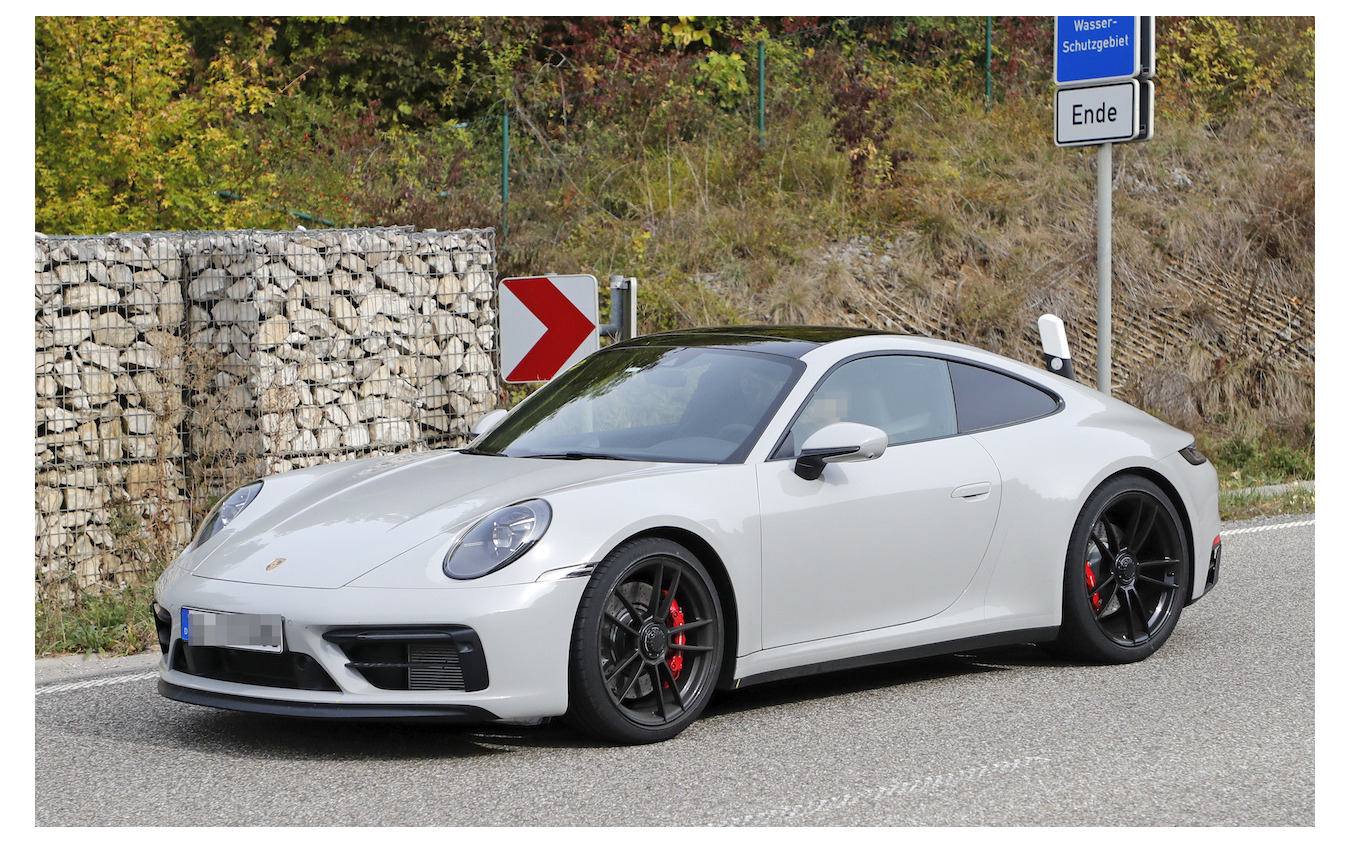 ポルシェ 911 GTS 開発車両（スクープ写真）