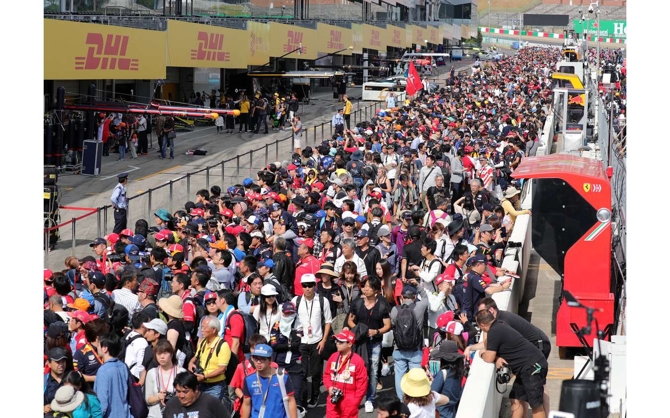 2019年F1日本GP、木曜実施イベントの模様。