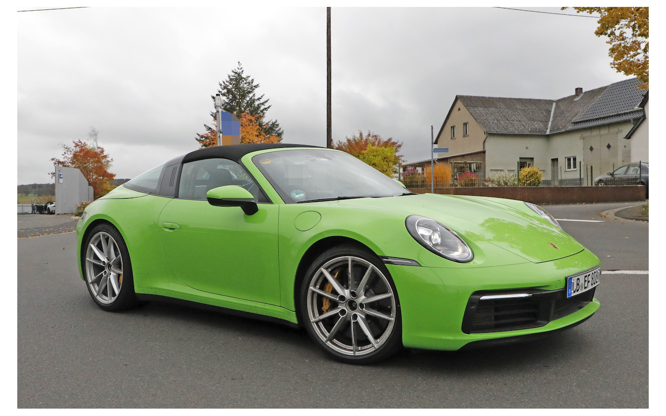 ポルシェ 911タルガ 開発車両（スクープ写真）