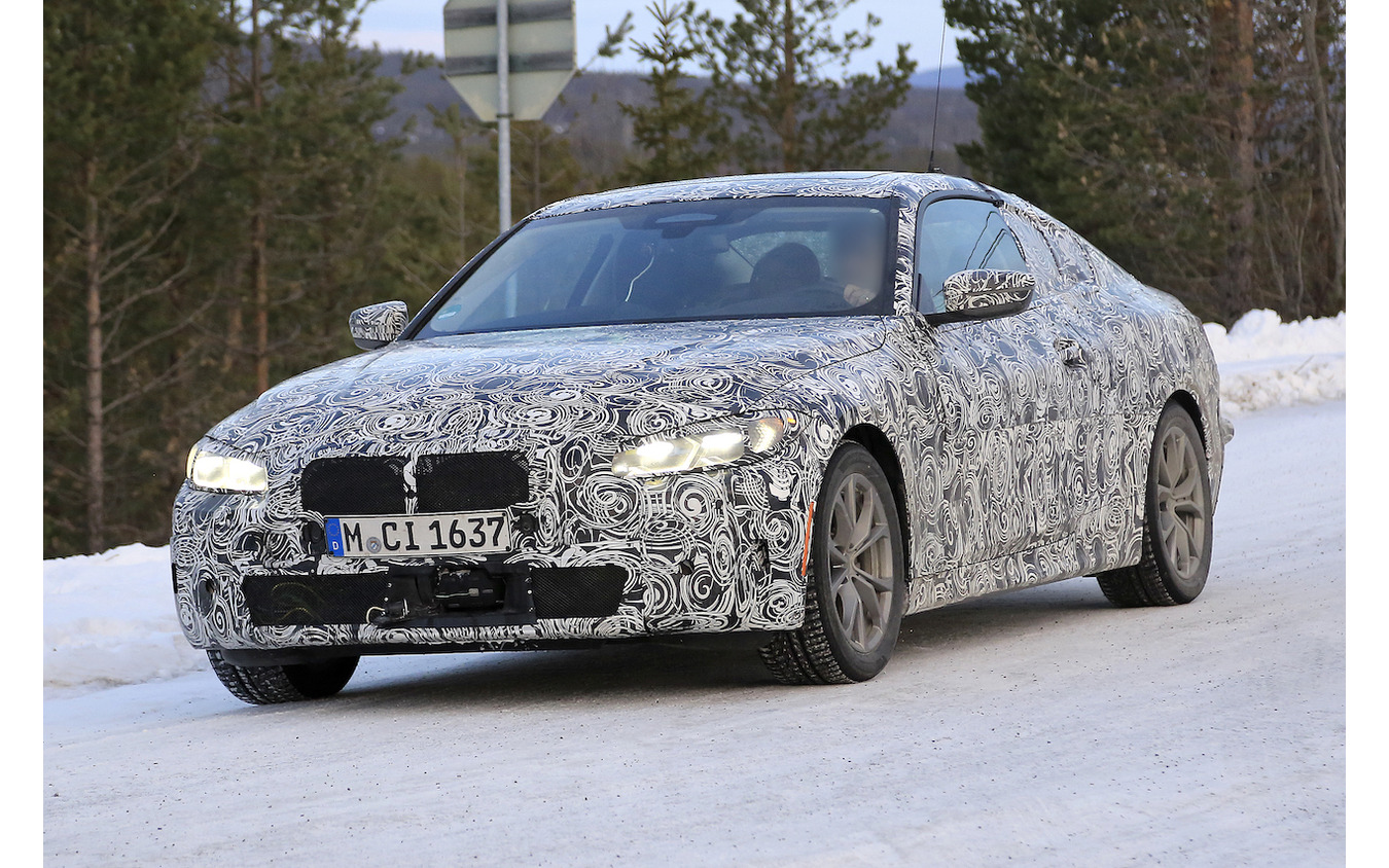 BMW 4シリーズクーペ 新型プロトタイプ(スクープ写真)