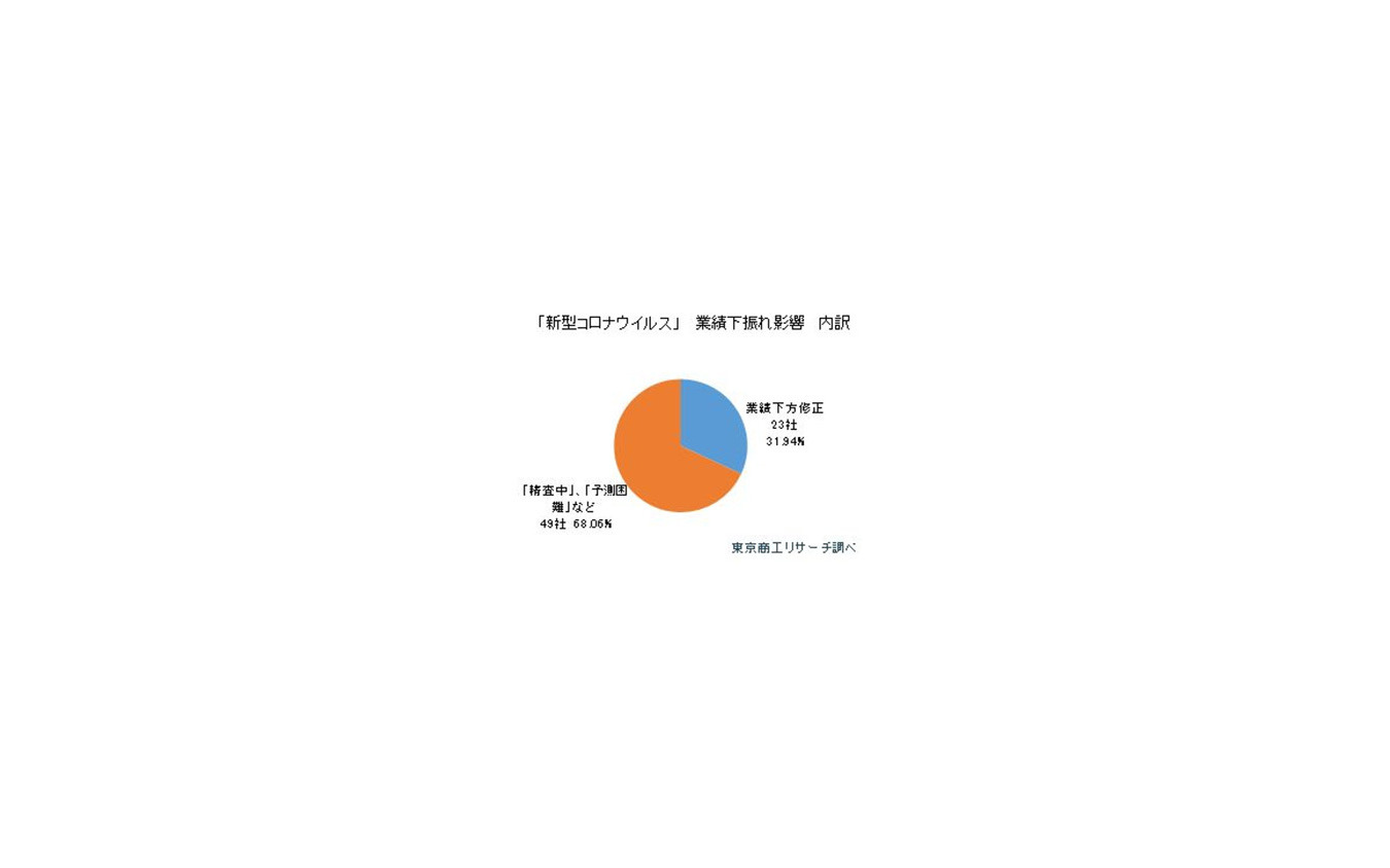 新型コロナウイルス 業績下振れ影響の内訳