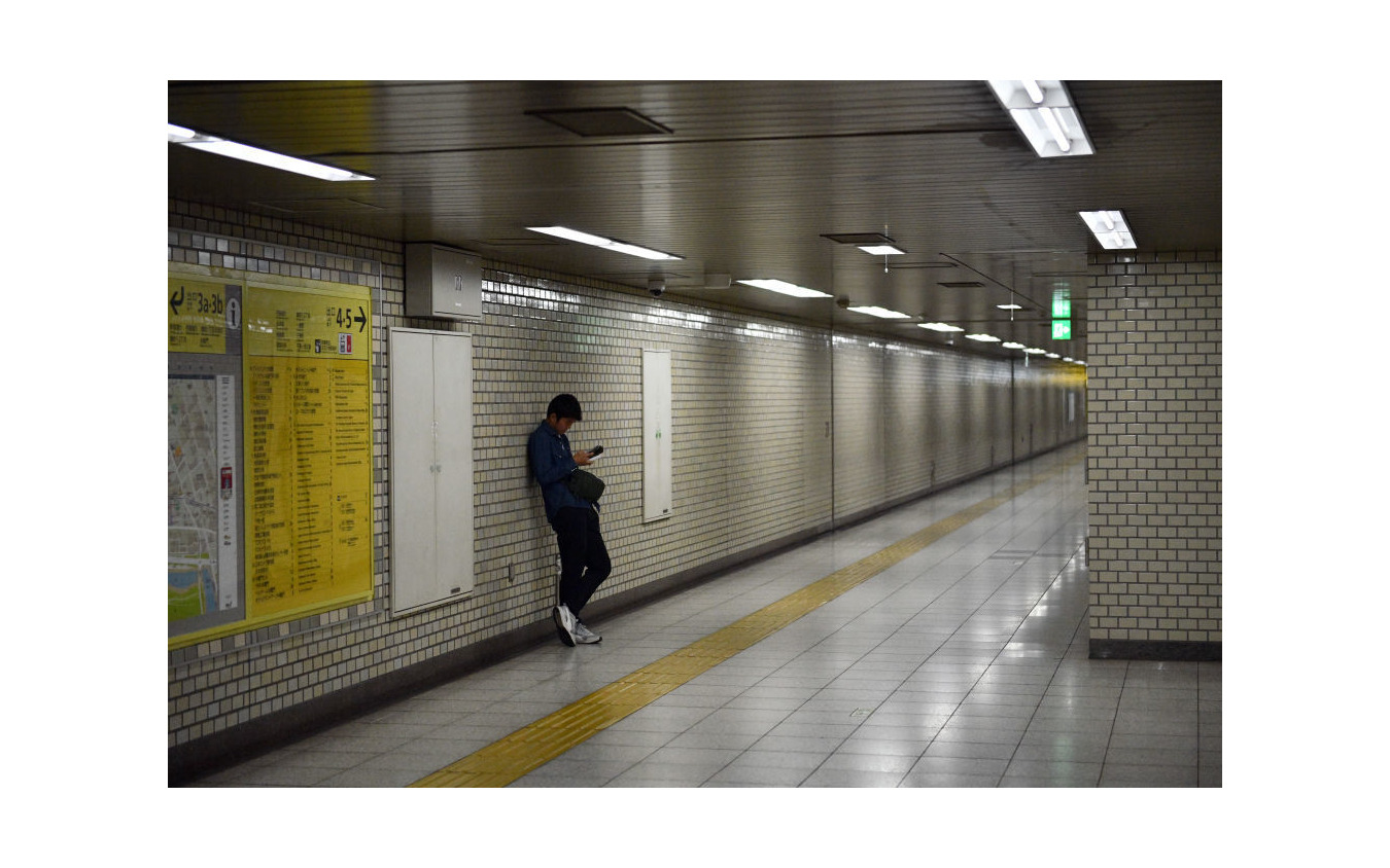 東京、地下鉄の駅(3月26日)