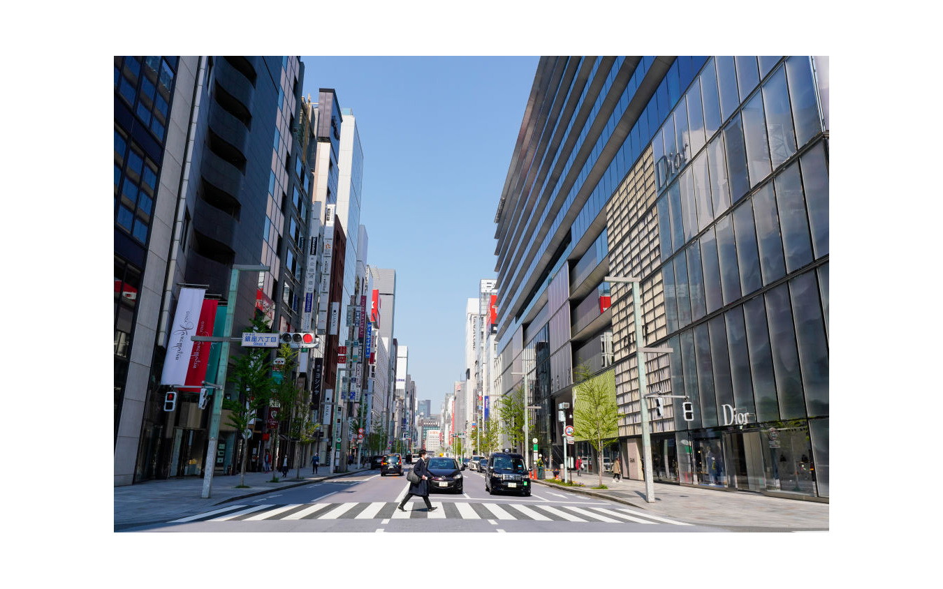 東京銀座、中央通り