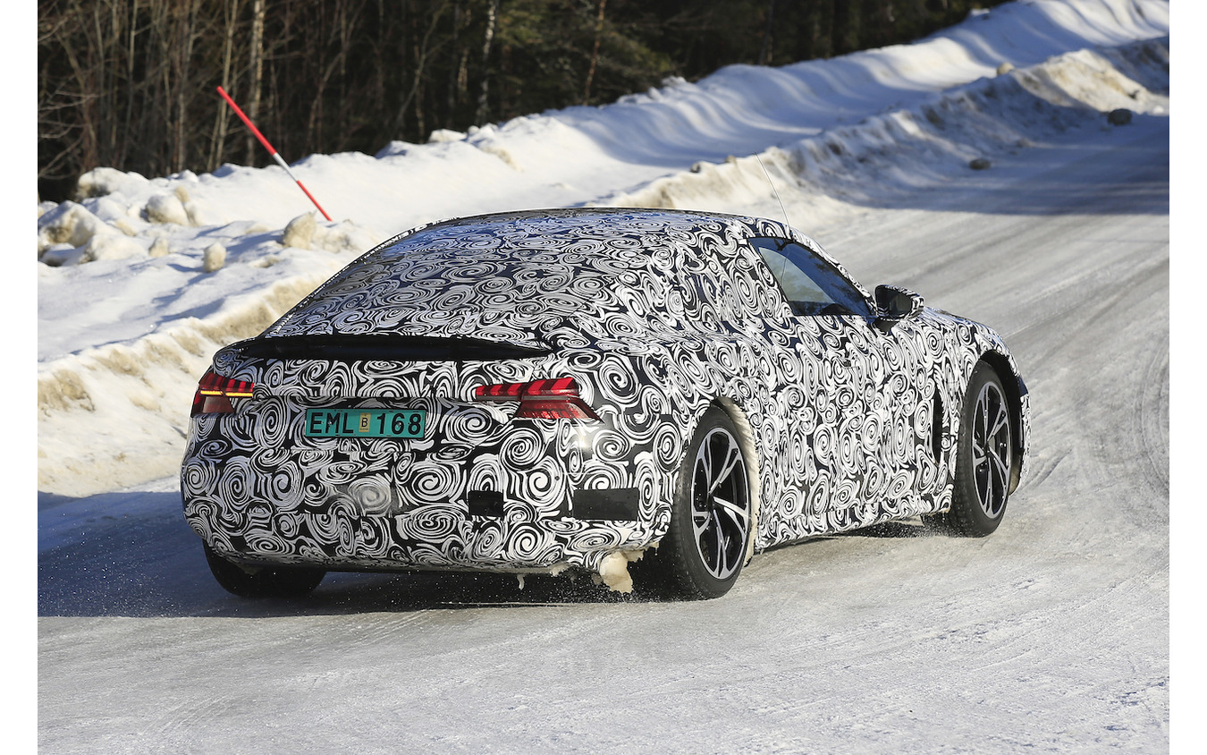 アウディ e-tron GT 開発車両(スクープ写真)