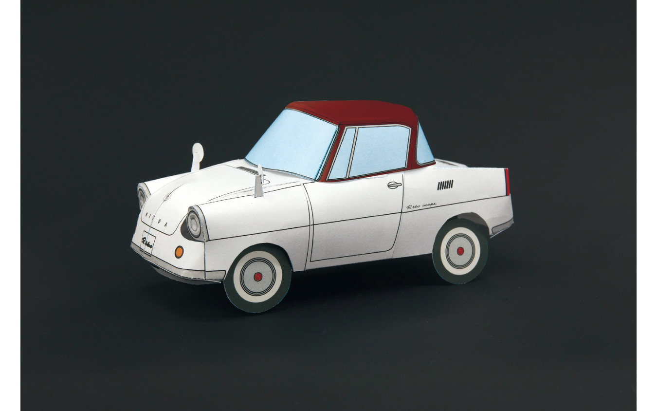 マツダ R360クーペ(赤白2トーンカラー)のペーパークラフト