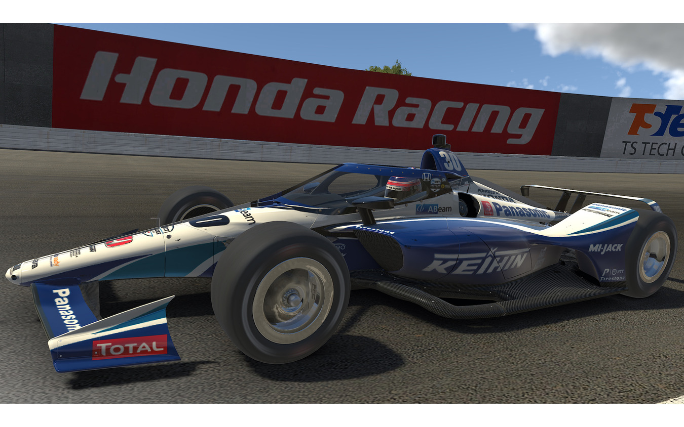 「インディカー iRacing チャレンジ 第4戦もてぎ」#30 佐藤琢磨は12位。