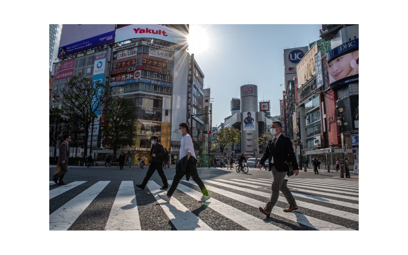 4月8日、渋谷区(渋谷駅付近)